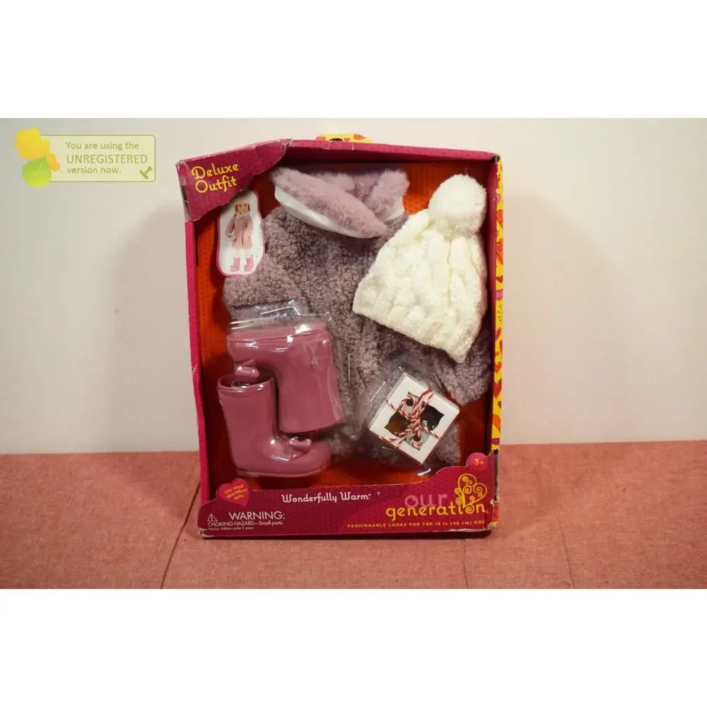 Our Generation Wonderfully Warm Fashion Outfit & Treat Box for 18